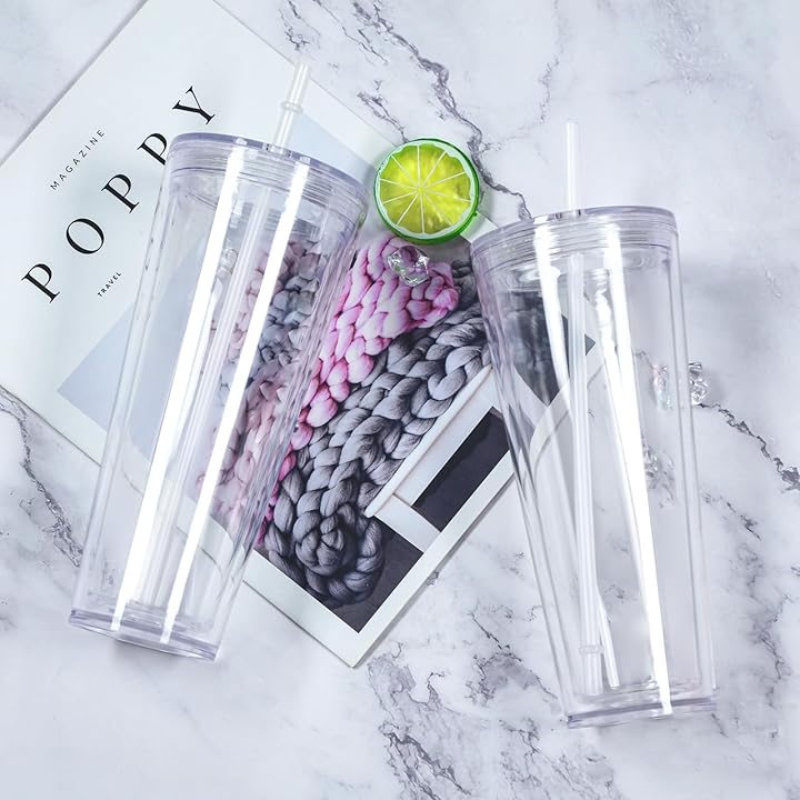 24oz Acrylic Snowglobe/Lava Tumbler