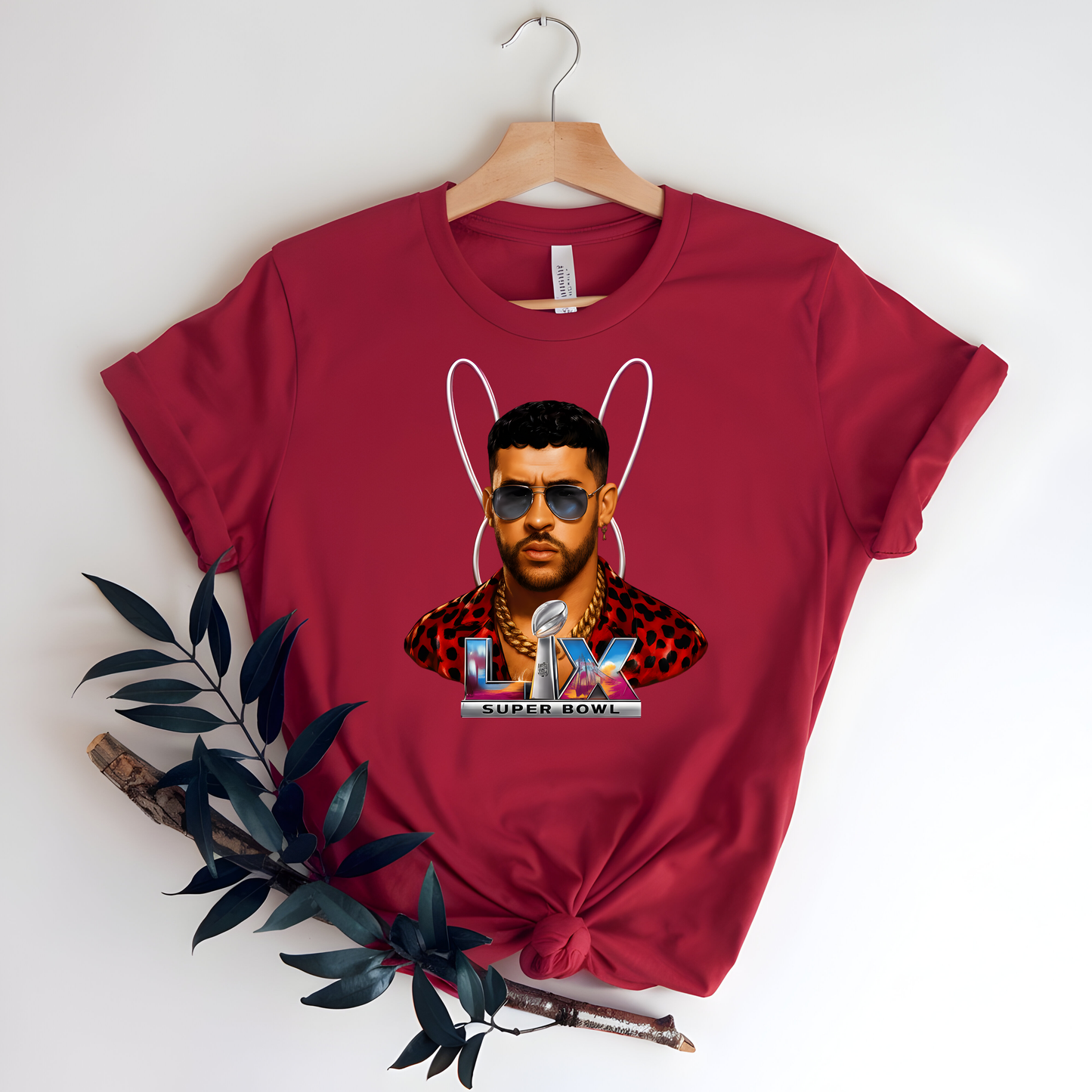 Bad Bunny Superbowl Red Bella Tee