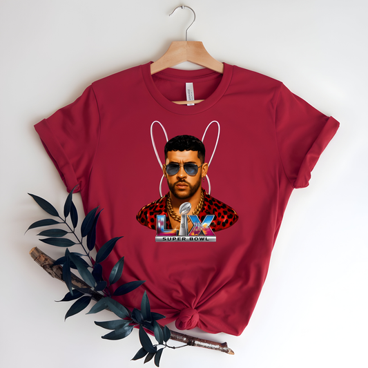 Bad Bunny Superbowl Red Bella Tee