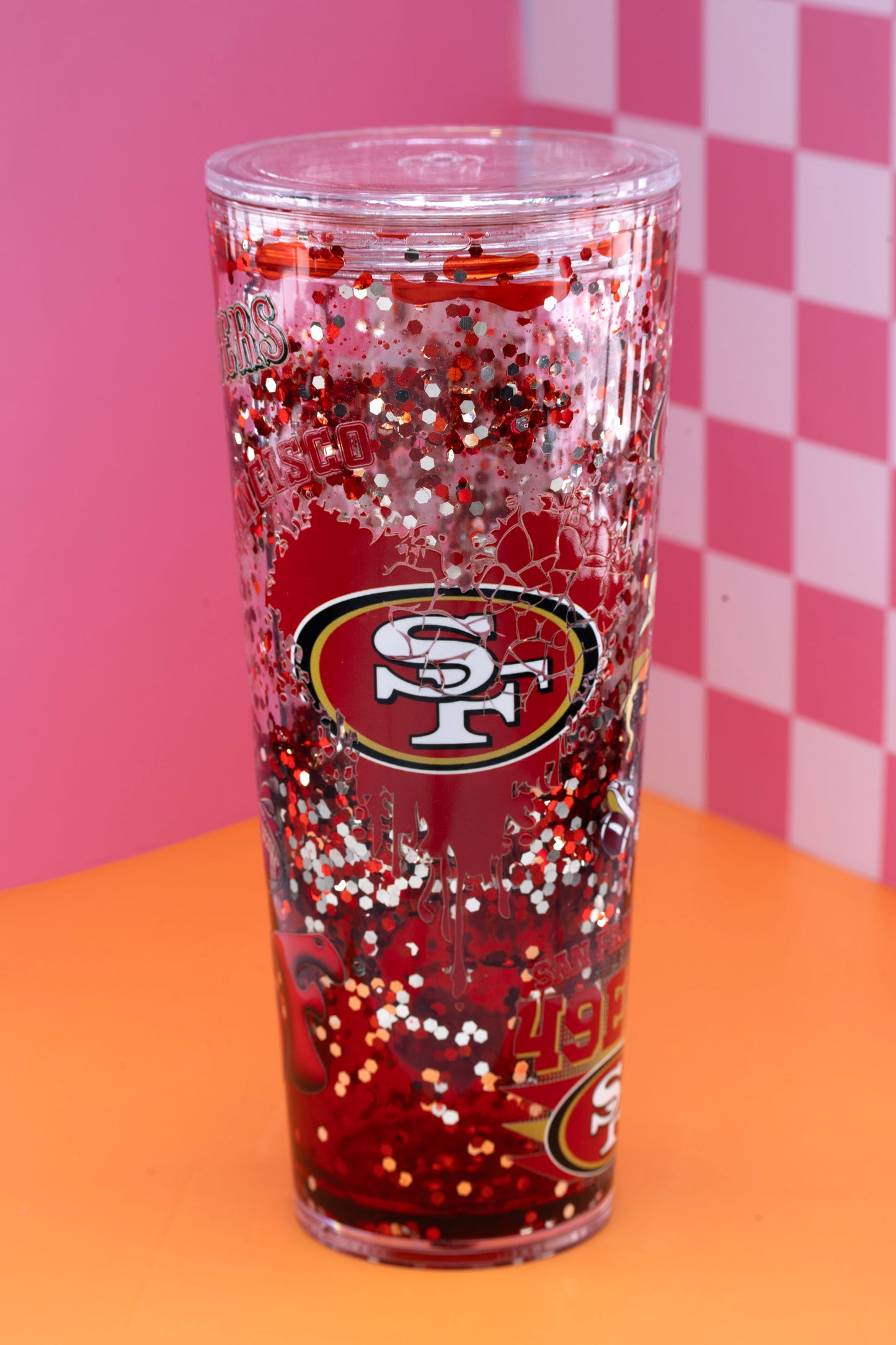 24oz Acrylic Snowglobe/Lava Tumbler